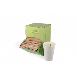 Omrörare Trä i dispenserbox 11cm FSC®Mix (2.000 st) [TK-9987531]