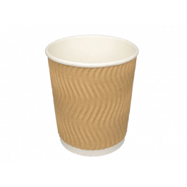 kaffekopp 230cc 8oz Ø8 cm Rippel Kraft (500 st) [TK-9987542]