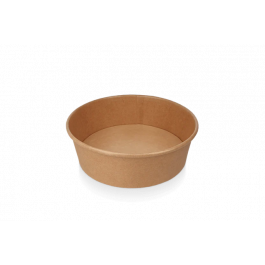 sallad Poke Skål 500ml 20oz Ø14,8x4,6cm kraft (300 st) [TK-9987582]