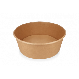 sallad Poke Skål 1300ml 40oz Ø18,4x6,7cm kraft (300 st) [TK-9987591]