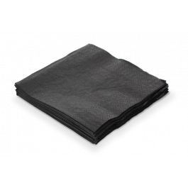 Servett 2 lager papper 1/4 Fold 40x40cm Svart (1.500 st) [TK-9987612]