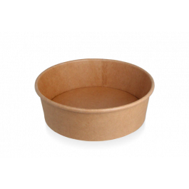 sallad Poke Skål 1100ml 38oz Ø18,4x6 cm kraft (300 st) [TK-9987769]