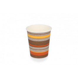 kaffekopp kartong 230cc 8oz Ø8 cm randig (1.000 st) [TK-9987930]