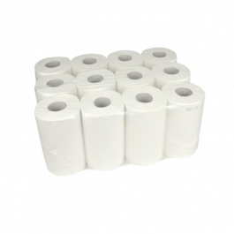 Handduksrulle Mini 1 lager 120 mätare Ø19cm 100% cellulosa T8 (12 st) [TK-9988346]