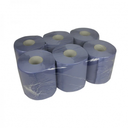 Handduksrulle Midi blå 1 lager 1,3kg/rol BUDGET Återvunnet T9 (6 st) [TK-9988361]