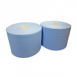 Rengöringsvals för industrin 2 lager 26cm 190m blå (2 st) [TK-9988380]