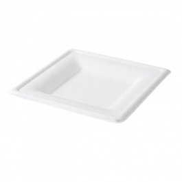 sockerrör Tallrik 16x16cm Vit BIO (500 st) [TK-9988412]