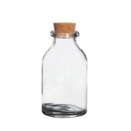 Glasflaska Mini med kork 20ml 6cm hög Ø 3 cm (bricka med 105 st) [IFS-28075]