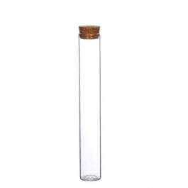 Glasrör med kork Ø3cm och 20cm högt (set med 6 st) [IFS-29144]