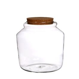 Glasburk med kork Ø18cm och 18 cm hög (1 st) [IFS-29452]