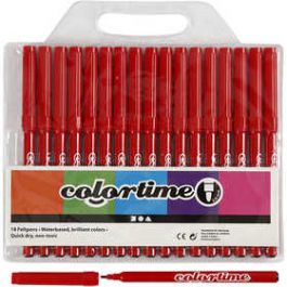 Colortime Marker, red, line 2 mm, 18 pc/ 1 pack [HOB373540]