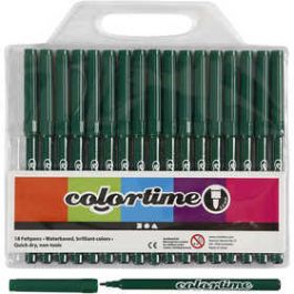 Colortime Marker, dark green, line 2 mm, 18 pc/ 1 pack [HOB373558]