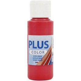 Plus Color Craft Paint, crimson red, 60 ml/ 1 bottle [HOB39628]