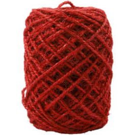 Natural Hemp, red, thickness 1-2 mm, 150 m/ 1 roll [HOB503238]