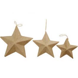 Stars, D: 7,5+10+12,5 cm, 6 pc/ 1 pack [HOB510403]