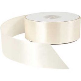 Satin Ribbon, cream, W: 38 mm, 50 m/ 1 roll [HOB51369]