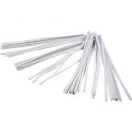 Pipe Cleaners, white, L: 30 cm, thickness 6 mm, 50 pc/ 1 pack [HOB51619]