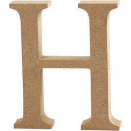 Letter, H, H: 13 cm, thickness 2 cm, 1 pc [HOB56317]