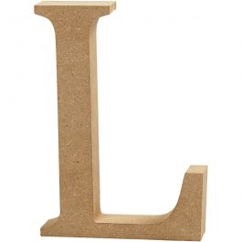 Letter, L, H: 13 cm, thickness 2 cm, 1 pc [HOB56321]