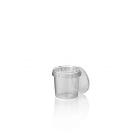 Förseglade burkar Ø 69x67,3mm rund PP transparent (1110 st) [RD-440053B]