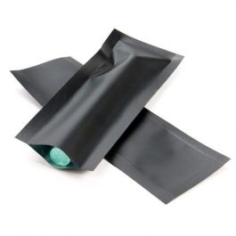 Plastpåsar Matt Svart 3,8x10,2cm Förslutbar permanent stängning (100 st) [CRB4B]