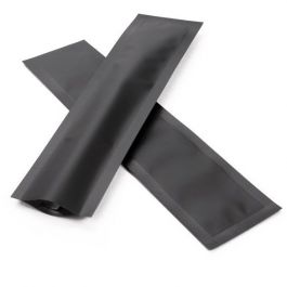 Plastpåsar Matt Svart 3,8x15,2cm Förslutbar permanent stängning (100 st) [CRB6B]