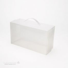 Plastlådor för Kvinnoskor Frost 17,9x9,5x29,5cm med handtag (4 st) [SB1]