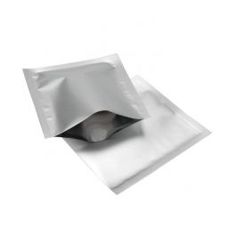 Plastpåsar Silver 9x9,5cm Förslutbar permanent stängning (100 st) [CRB2S]