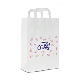 Take-away-påsar 26+17x25cm Vit (250 st) [FP-DP0223]