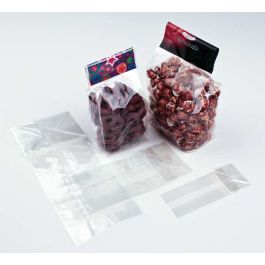 Cellofanpåsar med botten 5x4x12,5cm med pappersinsats (100 st) [FG3]