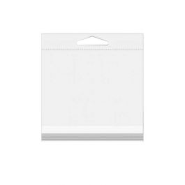 Cellofanpåsar med Eurohål 13,8x13,3cm Transparent med Tejpremsa (100 st) [HB5X5]