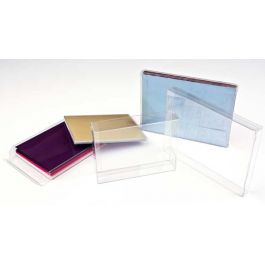 Plastlådor 14,9x2,5x22,7cm Kristallklart (25 st) [FB44]