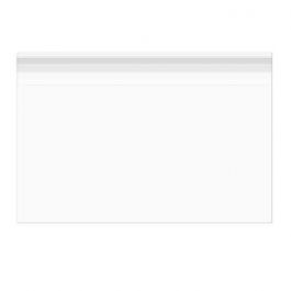 Plastpåsar 25,7x11,9cm Transparent med Tejpremsa (100 st) [B104]
