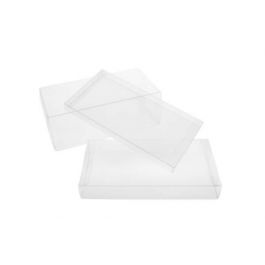 Plastlådor 14,9x1,6x19,8cm Kristallklart (25 st) [FPB162]