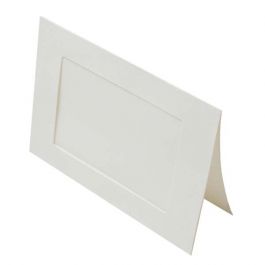 Önskekort med Ram Naturlig 9x14cm Fönster snitt - Yttre storlek för 10x15 print, 240g 13x17,8cm (25 st) [PJ01112]