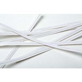 Säcktråd remsor 10,2x0,4cm Vit Papper (1000 st) [TT4WH]