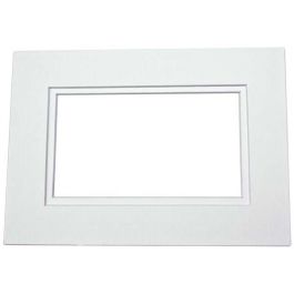 Passepartout Dubbel tjock Vit/Vit Kärna 40,6x50,8cm med 27x34cm Fönster (10 st) [MD20217]