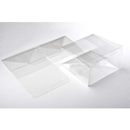 Plastlådor 14,9x14,9x7,6cm Livsmedelssäker automatisk Botten (25 st) [PLB203]