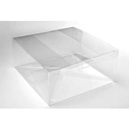Plastlådor 20,6x20,6x7,6cm Livsmedelssäker automatisk Botten (25 st) [PLB207]
