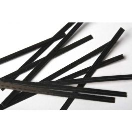 Säcktråd remsor 15,2x0,4cm Papper Svart (1000 st) [TT6BK]