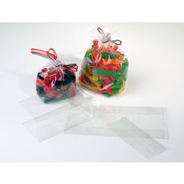 Plastpåsar 8,9x5,7x30,5cm med Sidoinvik (100 st) [GB26]