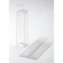 Plastlådor 6,5x6,5x30,6cm automatisk Botten (25 st) [PLB145]