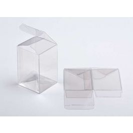 Plastlådor 5,1x5,1x7,6cm automatisk Botten (25 st) [PLB139]