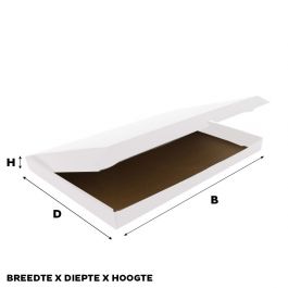 Fraktkartonger 41.5x30.5x8,5cm Vit (50 st) [FP-VPD003]