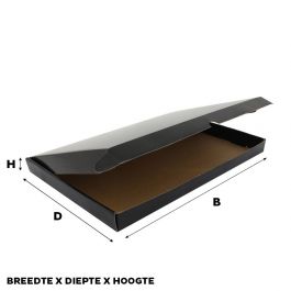 Fraktkartonger 41.5x30.5x8,5cm Svart (50 st) [FP-VPD004]