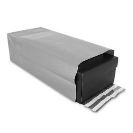 Plastförsändelsepåsar 38+14x67 cm silver (125 st) [FP-VZQ004]
