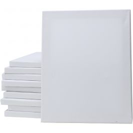 Målarduk, D: 1,6 cm, stl. 40x50 cm, 280 g, vit, 20 st./ 1 förp. [HOB-980375]