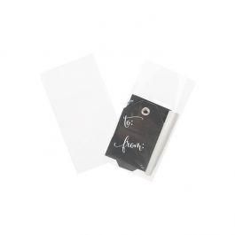 Plastpåsar 6,9x9,1cm Transparent med Tejpremsa (100 st) [B2MPC]