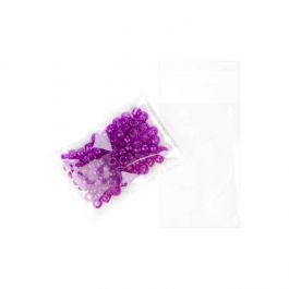 Plastpåsar 6,8x10,8cm Transparent med Tejpremsa (100 st) [B2X4M]