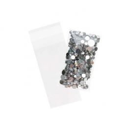 Plastpåsar 5,5x11cm Transparent med Tejpremsa (100 st) [B2X4S]